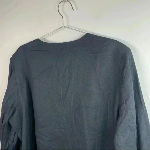 Universal Standard Black Linen Blend Atlas Blazer - Picture 5 of 9